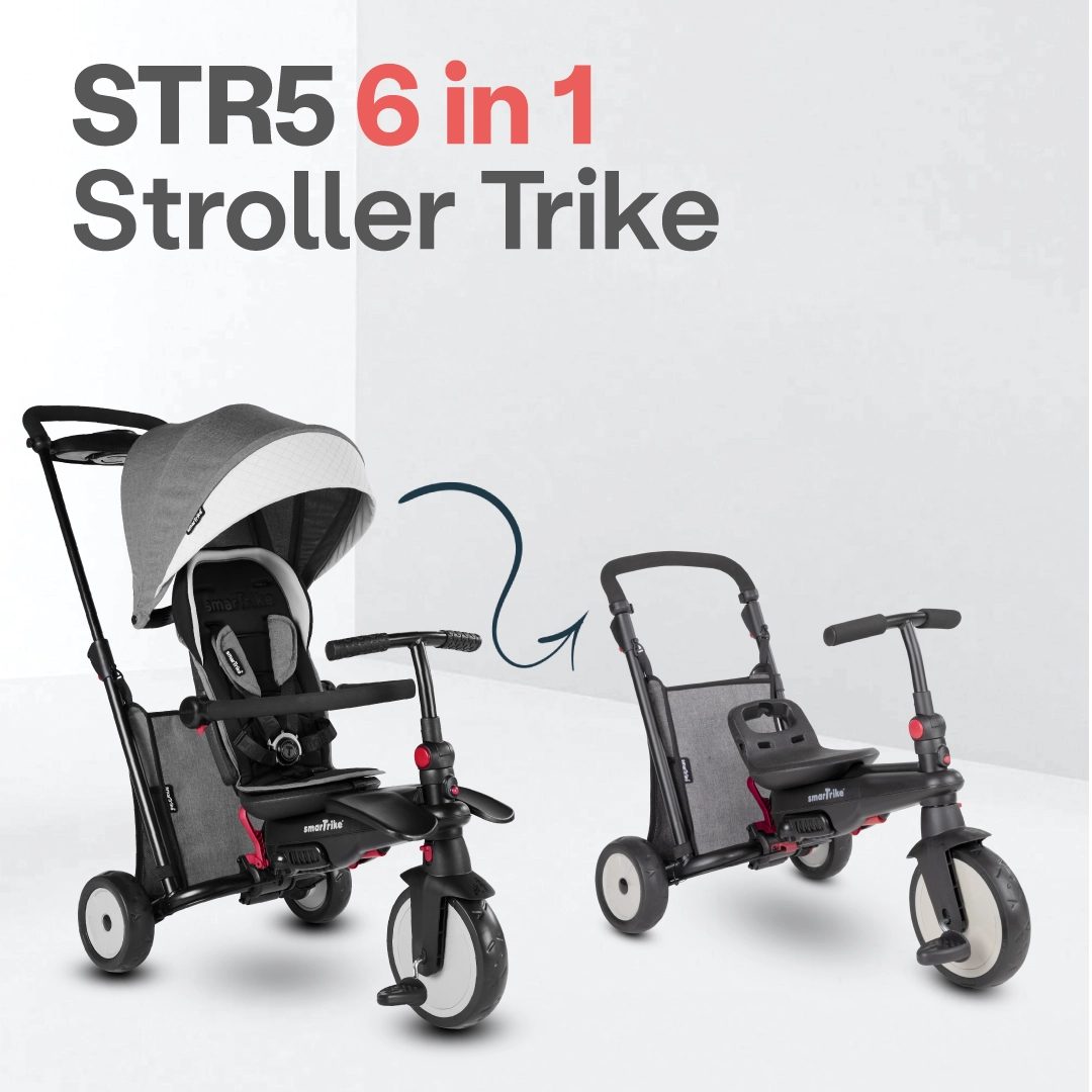 str5 folding pushchair trike